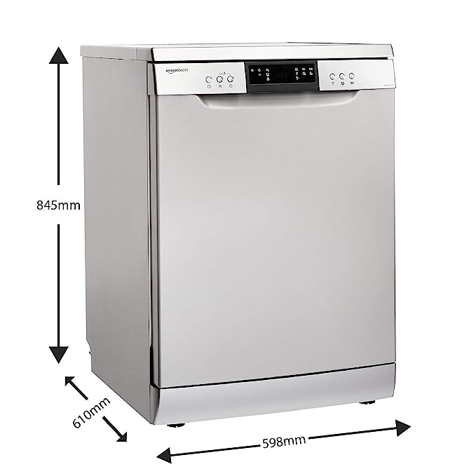 Amazon Basics 12 Place Setting Dishwasher (Silver, Rapid Intense Wash for Heavily Soiled Utensils) (OPEN BOX) Amazon Basics 12 Place Setting Dishwasher (Silver, Rapid Intense Wash for Heavily Soiled Utensils) (OPEN BOX)